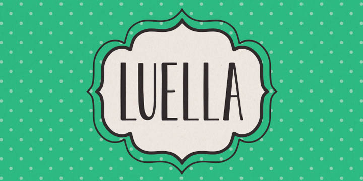 Luella is an elegant, hand drawn vintage inspired font by Cultivated Mind.