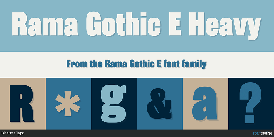 Rama Gothic E Heavy Font