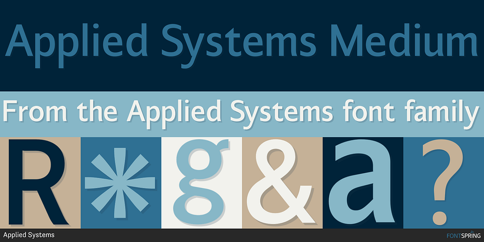 Applied Systems Medium Font