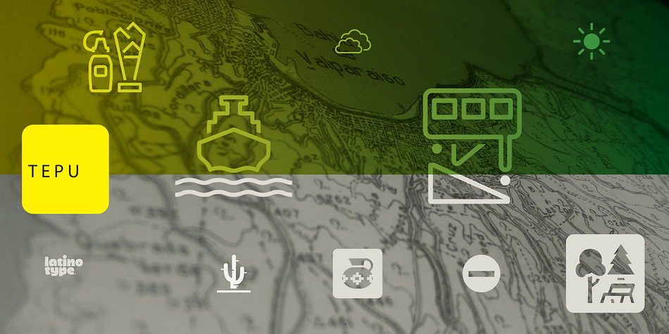 Black: white icons on a black background, Regular: black icons on a white background, and Outline: pictograms made with constant thickness.