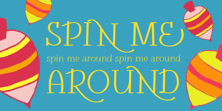 darling font family sample image.