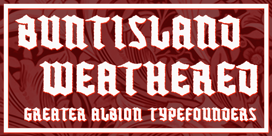 another subconscious whim), is Greater Albion Typefounders blackletter release for Christmas 2016.
