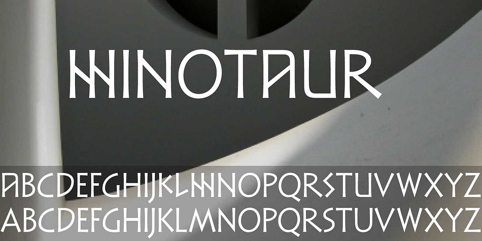 Minotaur offers the best of both worlds: Just as the mythical Minotaur is half man and half bull, the font Minotaur is half modern and half ancient.