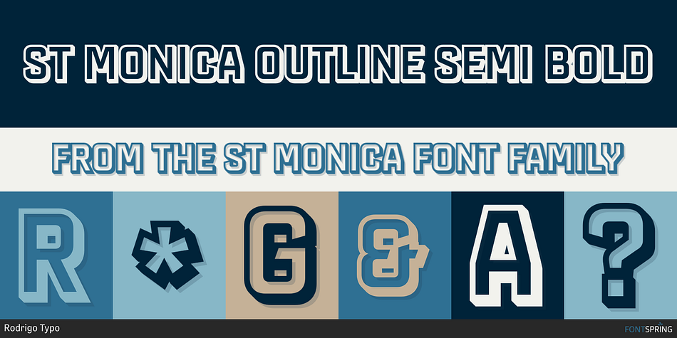 St Monica Outline Semi Bold Font