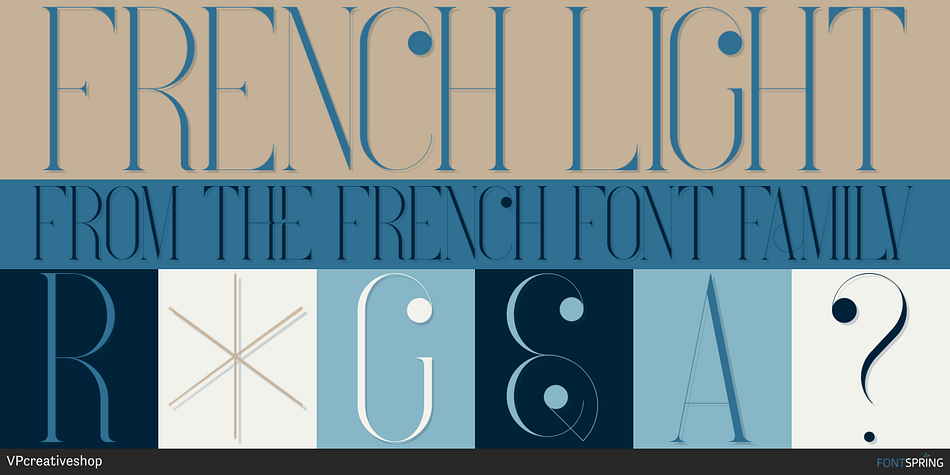 French Light Font