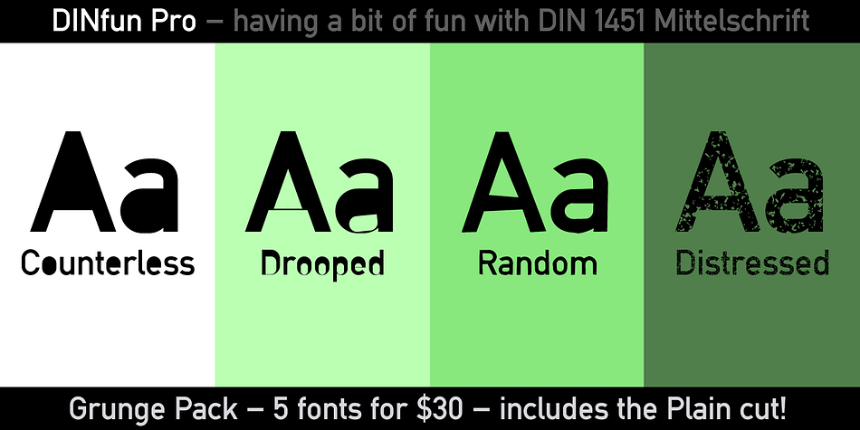 The Plain font is included if you buy the family pack, and can be mixed in.