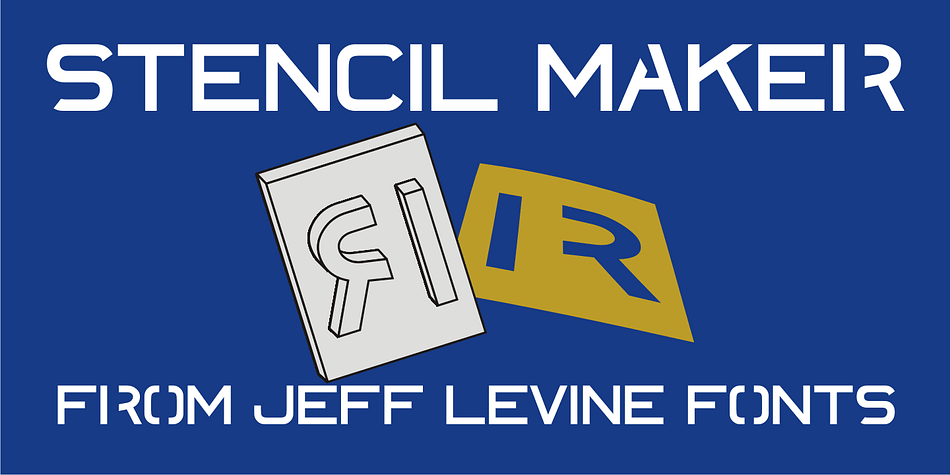 The type design which inspired Stencil Maker JNL comes from a 1920s-era machine used in movie theaters of the day.