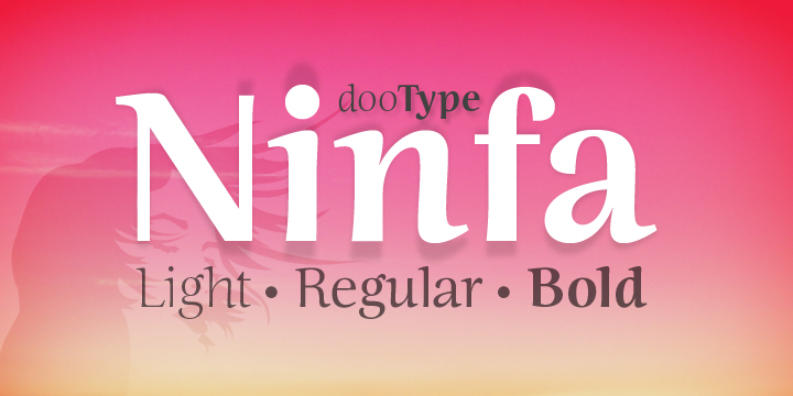 Ninfa is a modern semi-serif, characterized by the search for a personal dash with calligraphic influences.