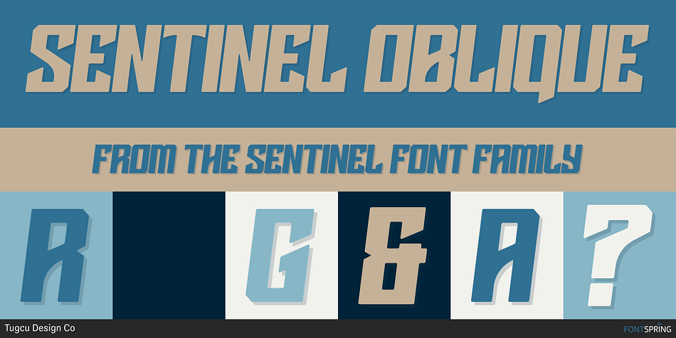 Sentinel Oblique Font