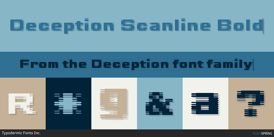 Deception Scanline Bold Font