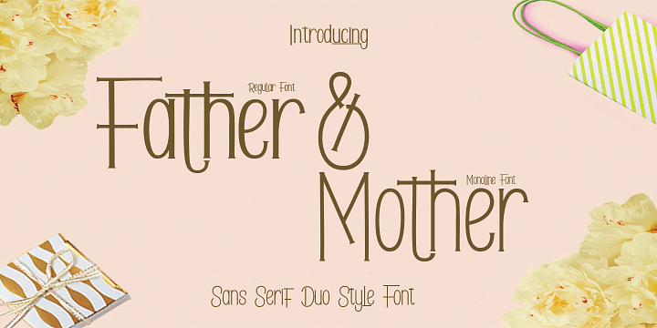 Father & Mother font family by pollem.Co