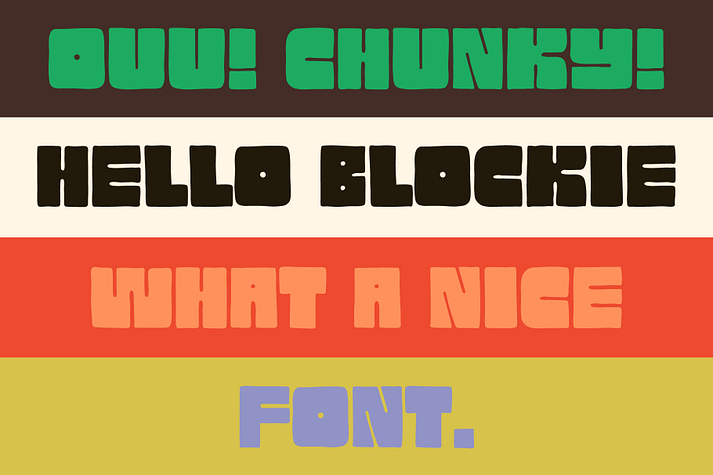 Blockie Font