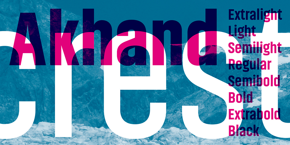 Highlighting the Akhand font family.
