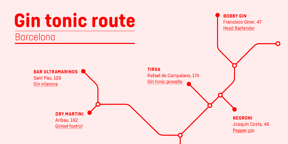 It was a challenge to achieve a rounded effect in close counters characters, especially in the heaviest weights where there is less space available to accommodate the round ending.