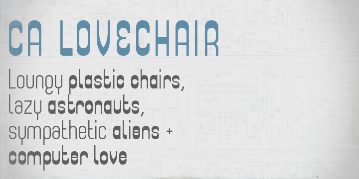 Made to revive the feeling of the times of loungy plastic chairs, lazy astronauts and sympathetic aliens, comes our evergreen: CA Lovechair.
