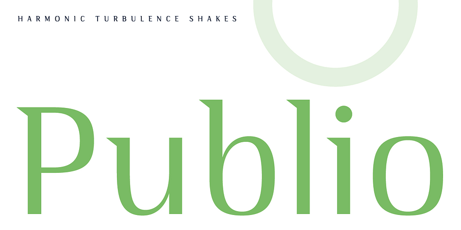 Publio is small unusual and unique font family, characterized with sharp, triangular semi-serifs.