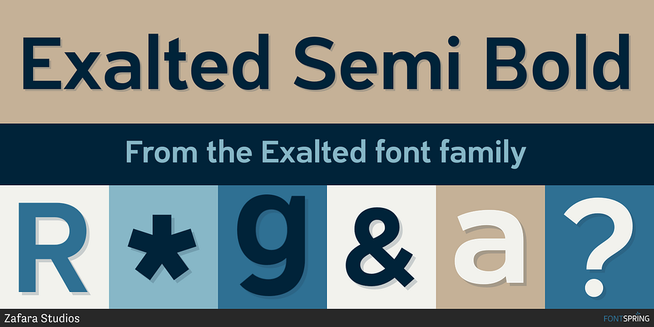 Exalted Semi Bold Font