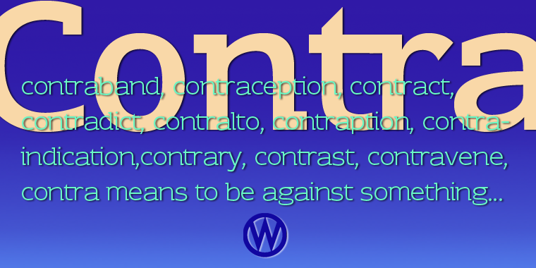 Contra Slab font family example.