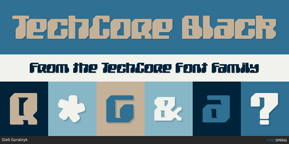 TechCore Black Font