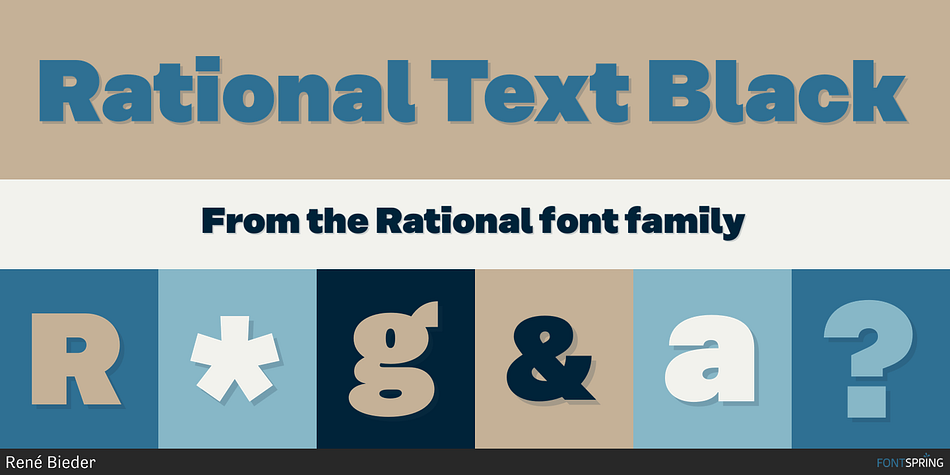 Rational Text Black Font