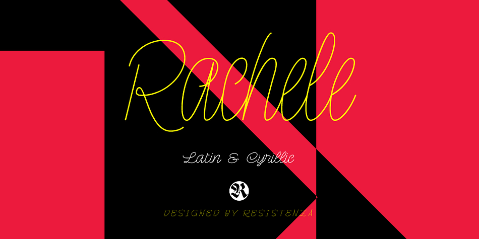 Rachele is a mono line based script thin font.
