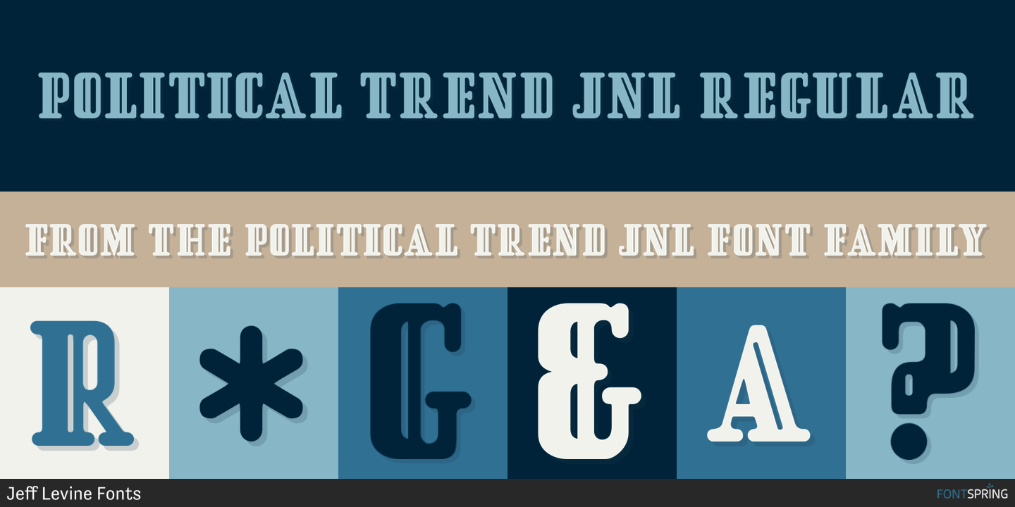 Fonts similar to Political Trend JNL