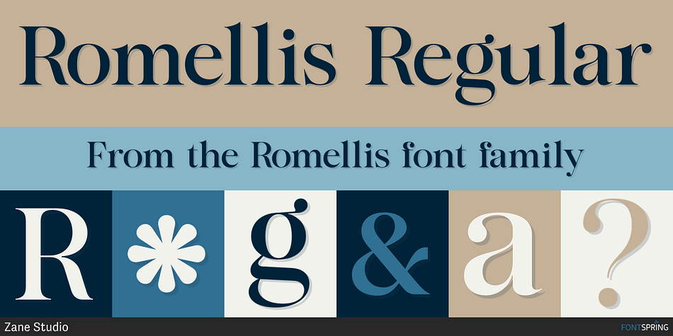 Romellis Regular Font