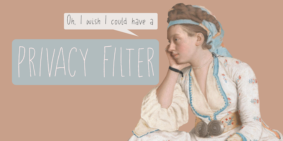 Privacy Filter Font