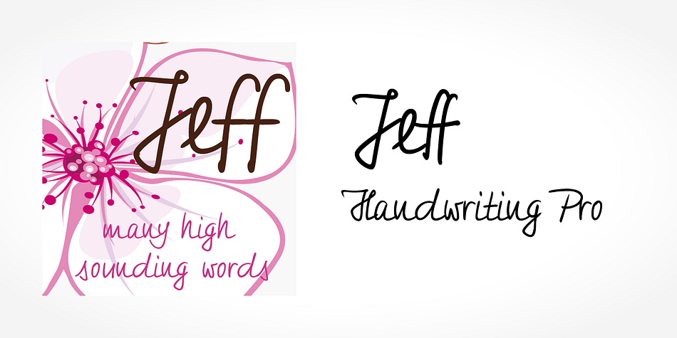 Digitized handwriting fonts are a perfect way to give documents the “very special touch”.