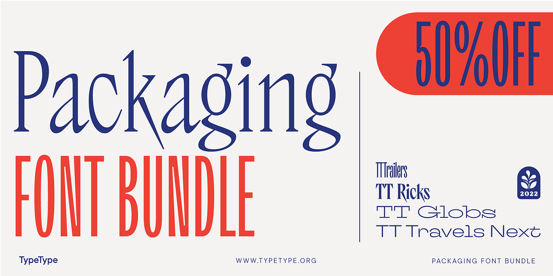 TT Packaging font bundle Font Poster