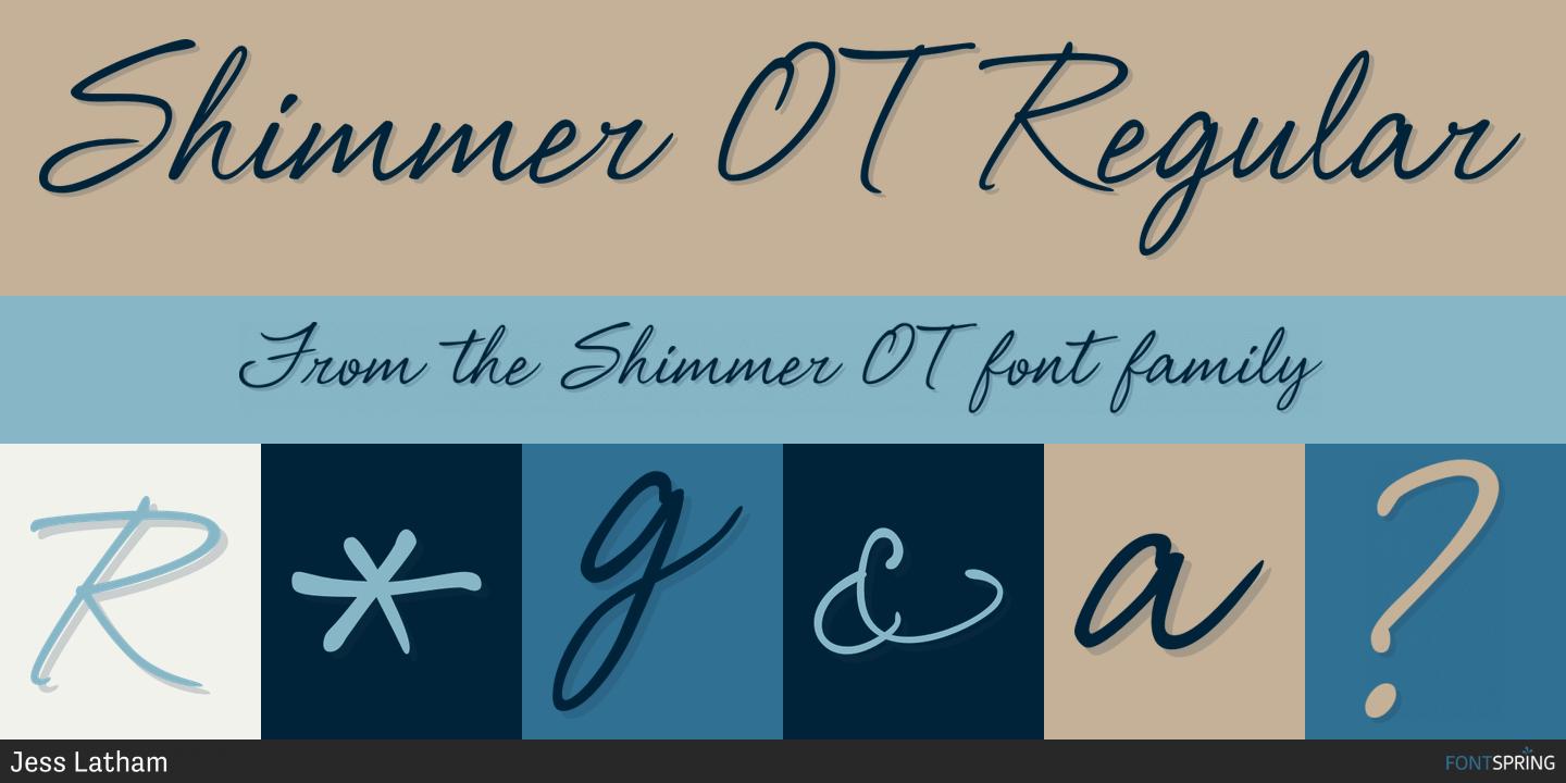 Fonts similar to Shimmer OT