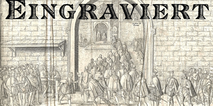 Highlighting the Eingraviert font family.