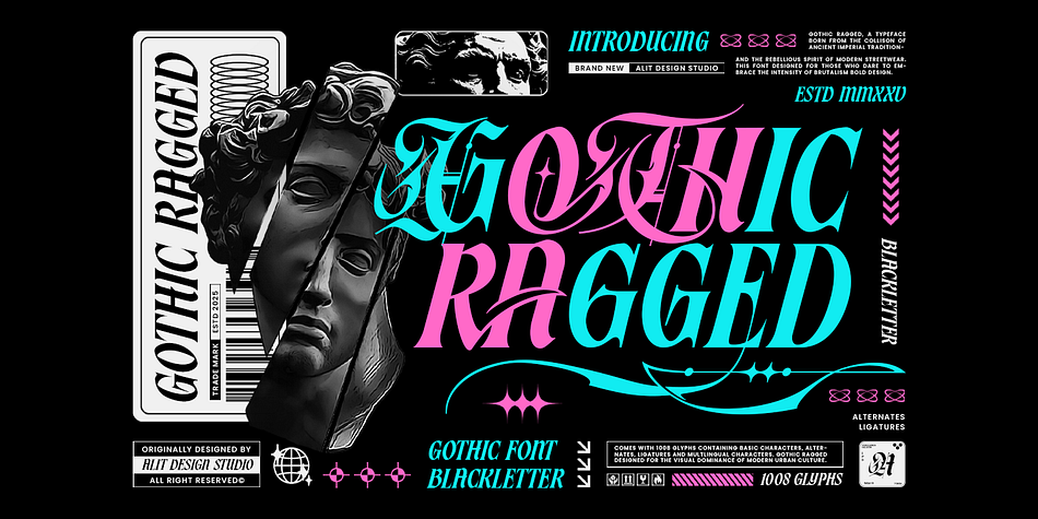 Gothic Ragged Font