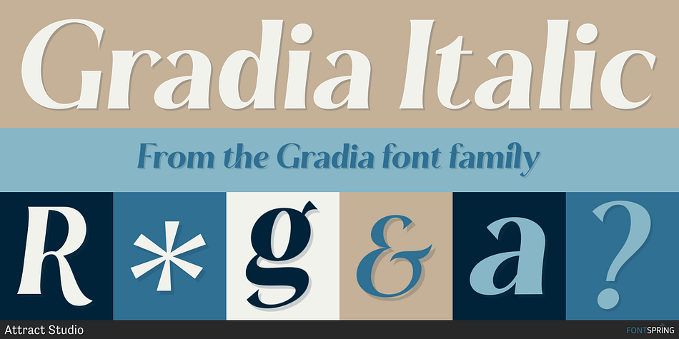 Gradia Italic Font