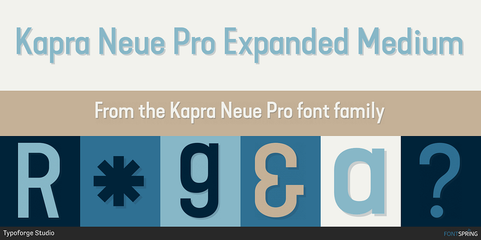 Kapra Neue Pro Expanded Medium Font