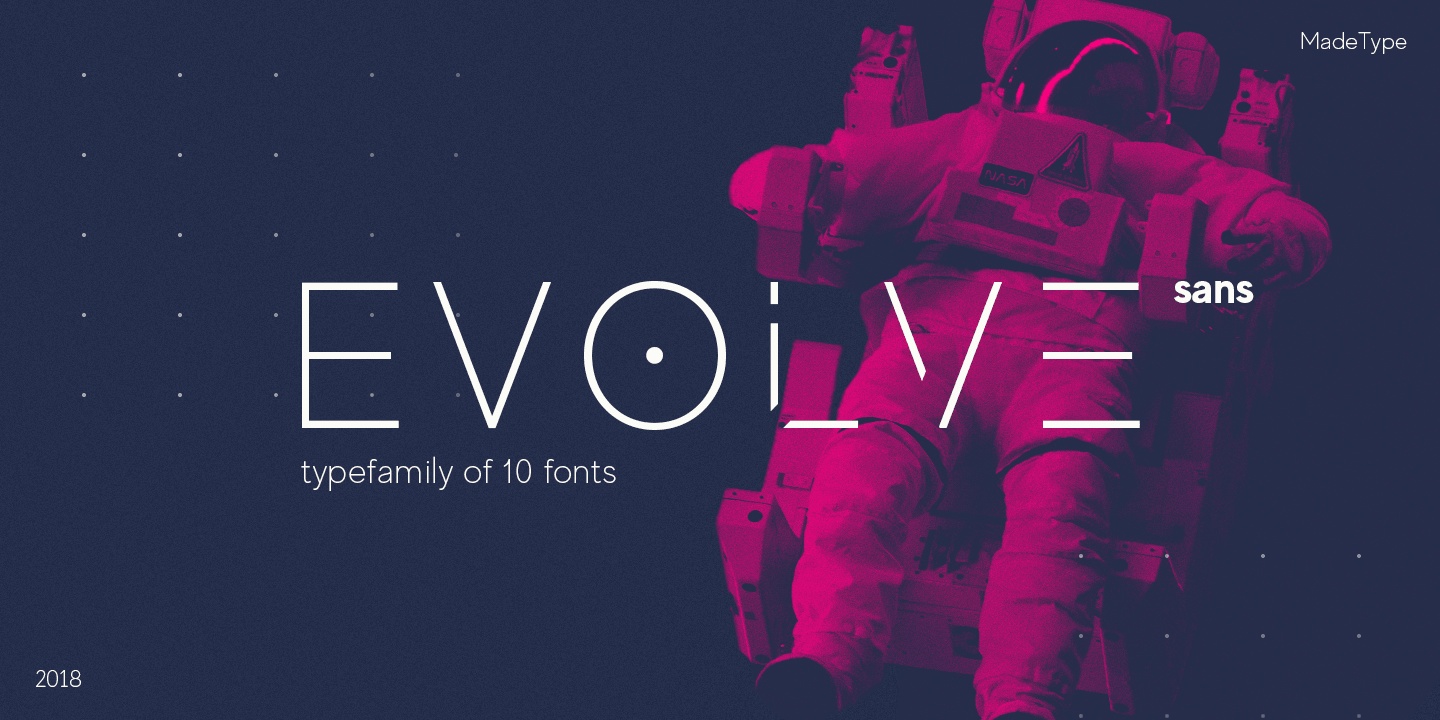 Sans medium. Made Evolve Sans EVO Bold.