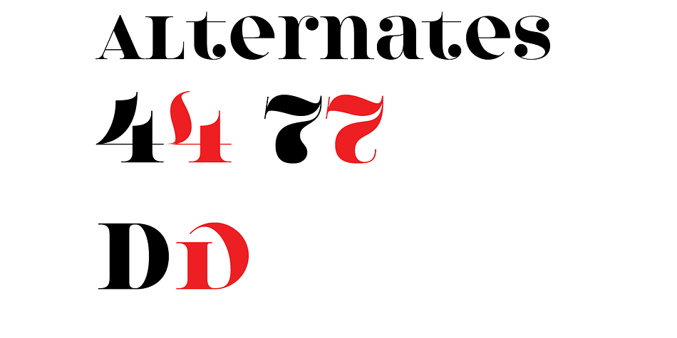 Emphasizing the popular Model 4F font family.