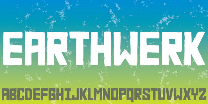 Displaying the beauty and characteristics of the Earthwerk font family.