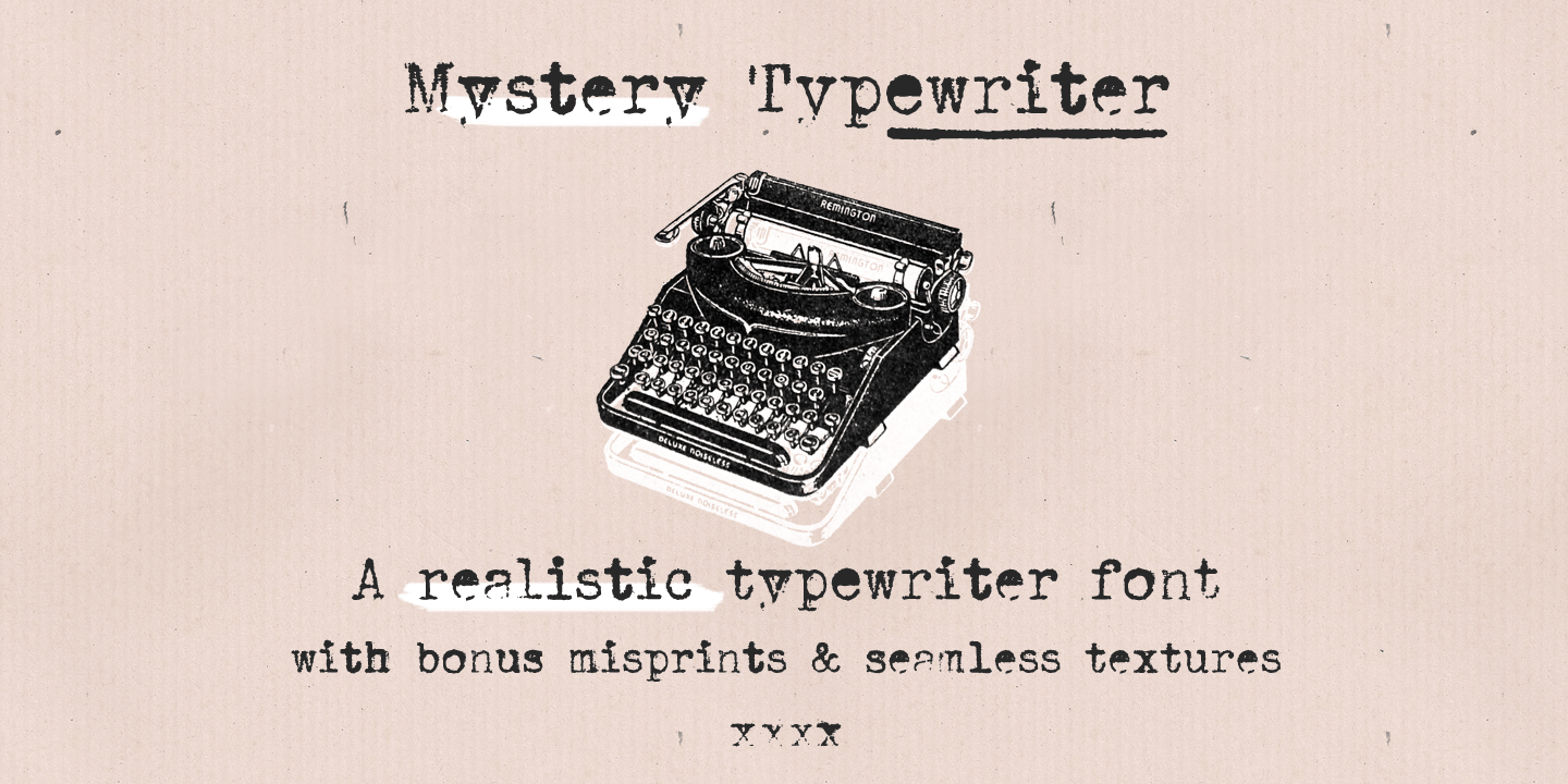 Mystery Typewriter Font