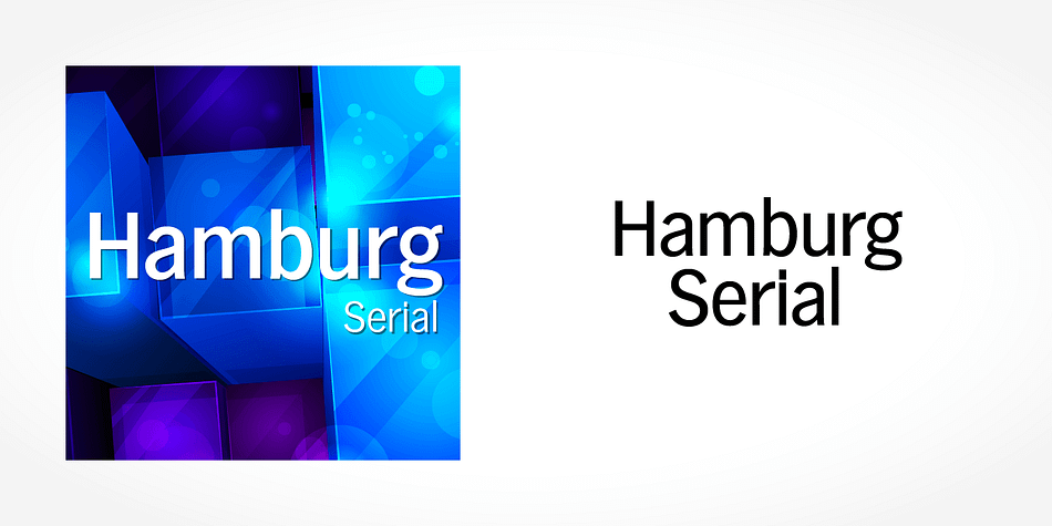 Displaying the beauty and characteristics of the Hamburg Serial font family.