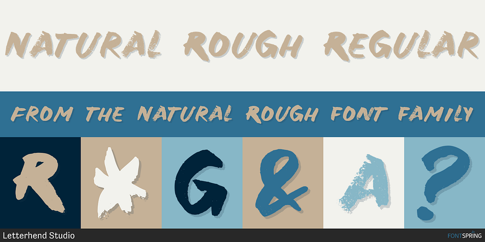 Natural Rough Regular Font
