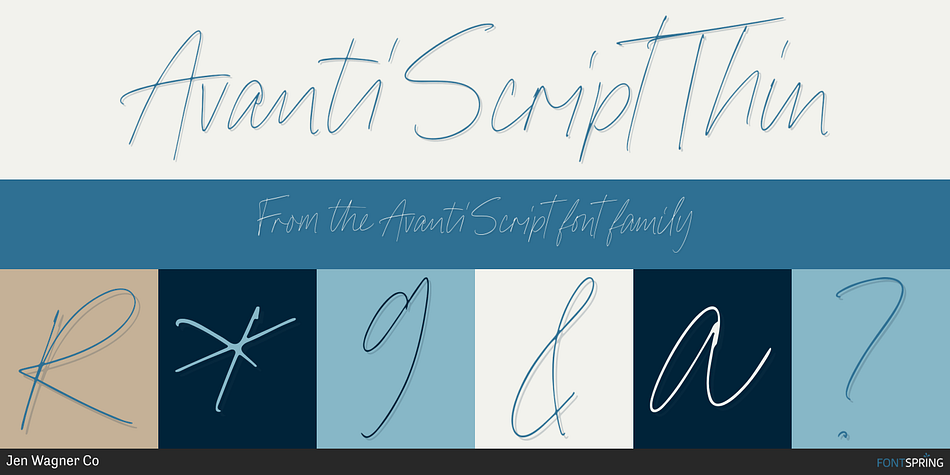 Avanti Script Thin Font