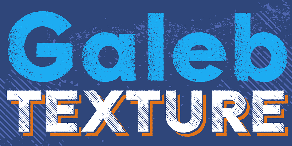 Galeb Texture is a textured version of our Galeb font family.