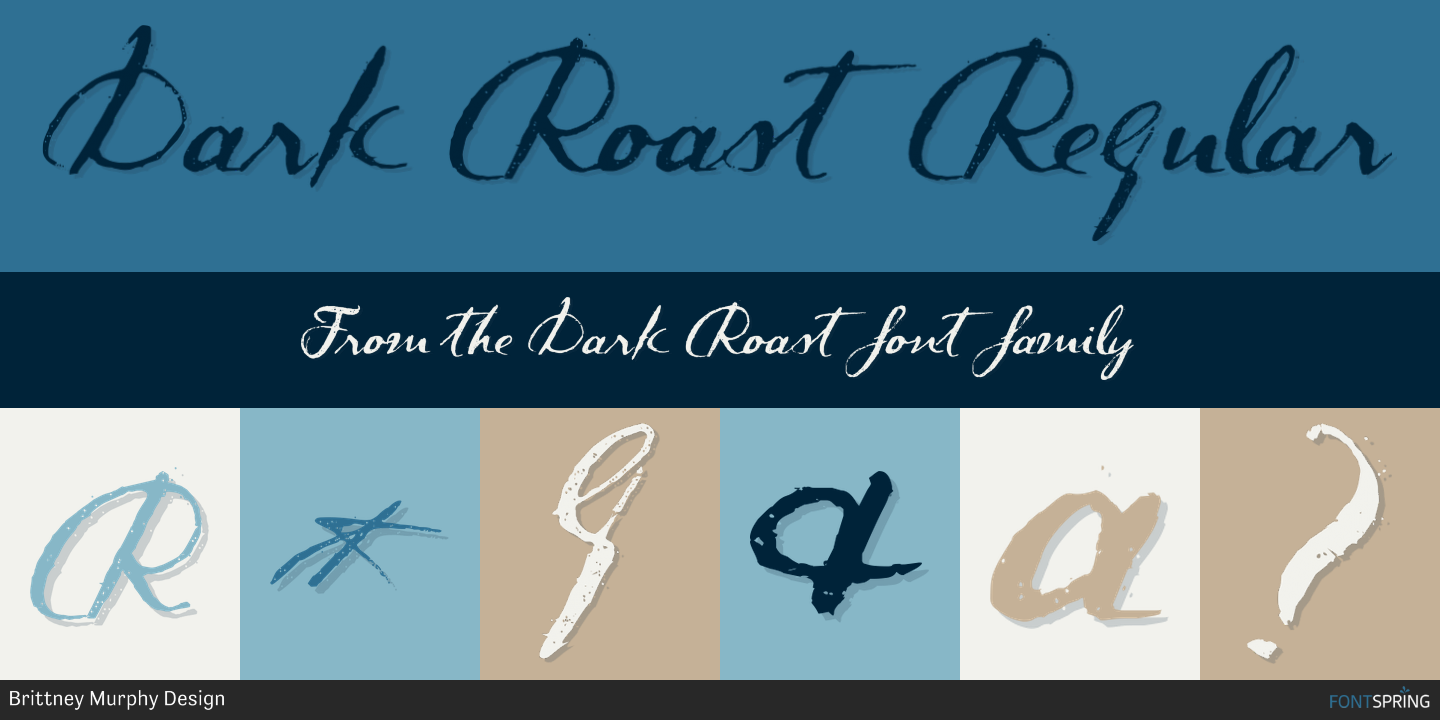 Fonts similar to Dark Roast