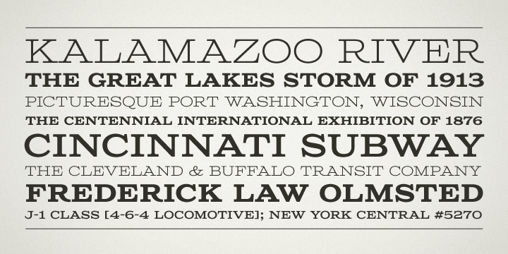The typeface — released in four weights — takes its name from the historic SS Columbia, a steamboat launched in 1903.