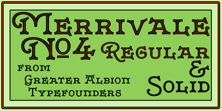 Displaying the beauty and characteristics of the Merrivale font family.