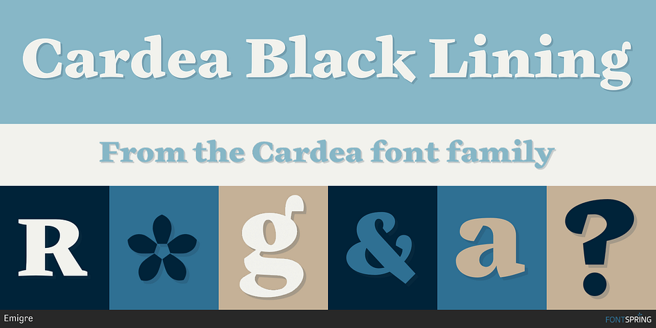 Cardea Black Lining Font