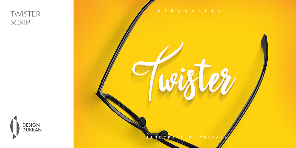 Twister Script is a hand-made font created by using athick brush.