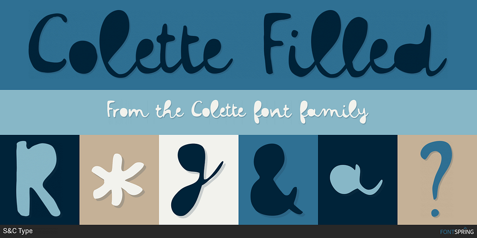 Colette Filled Font