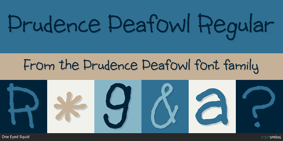 Prudence Peafowl Regular Font